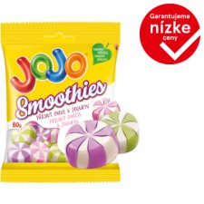 JOJO Smoothies želé cukríky s jogurtovo-ovocnými príchuťami 80 g