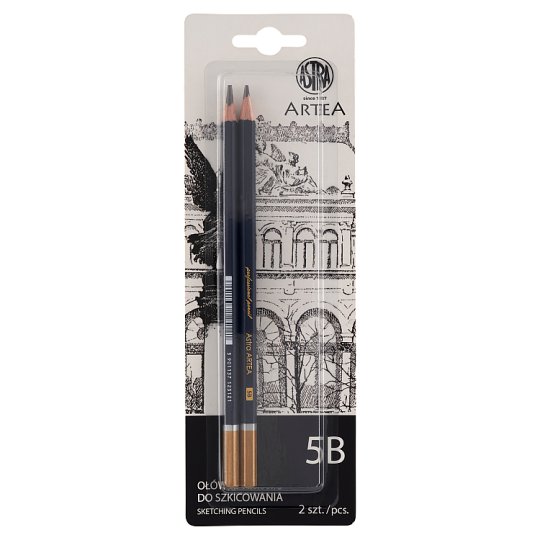 Astra Artea Sketching Pencils 5B 2 pcs