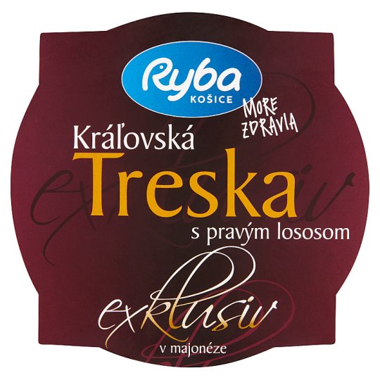 Ryba More Zdravia Exklusiv Kráľovská treska s pravým lososom v majonéze 140 g