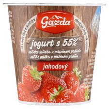 Gazda Jogurt z ovčieho a kravského mlieka jahodový 145 g