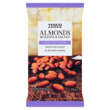 Tesco Almonds Roasted & Salted 100 g
