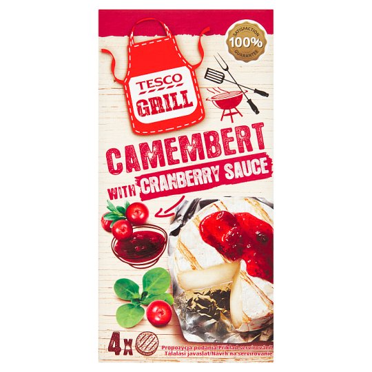 Tesco Grill Camembert a brusnicová omáčka 4 x 80 g