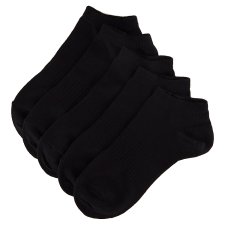 F&F 5 kusov dámske športové ponožky M-L, Čierna