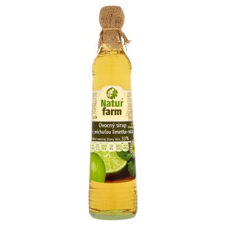 Natur Farm Ovocný sirup s príchuťou limetka-mäta 0,7 l