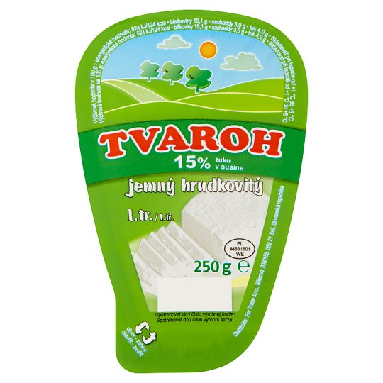 Tvaroh 15% jemný hrudkovitý 250 g