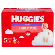 Huggies Little Movers Pants Size 5 Children 12-17 kg 34 pcs