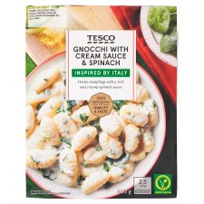 Tesco Gnocchi with Cream Sauce & Spinach 400 g