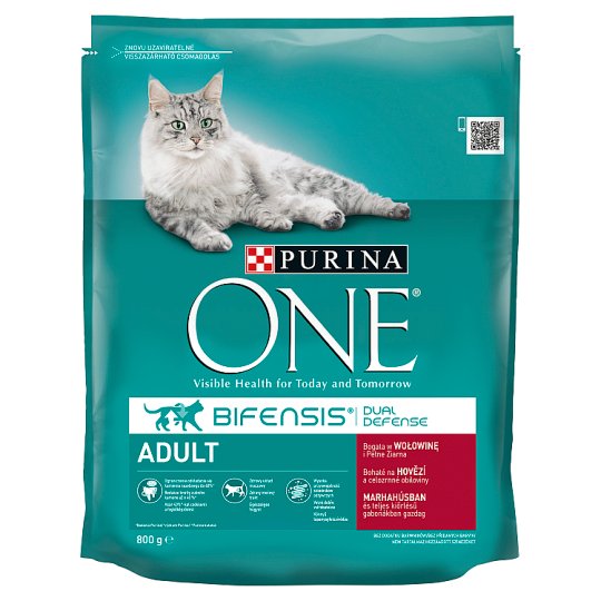 Purina ONE Adult bohaté na hovädzie a celozrnné obilniny 800 g