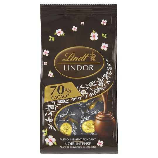 Lindt Lindor Extra horká čokoláda s jemnou krémovou náplňou 180 g