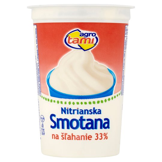 Agro Tami Nitrianska smotana na šľahanie 33 % 240 ml