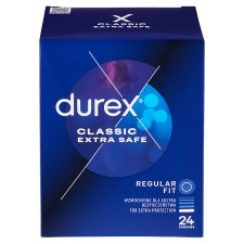 Durex Classic Extra Safe Regular Fit Condoms 24 pcs