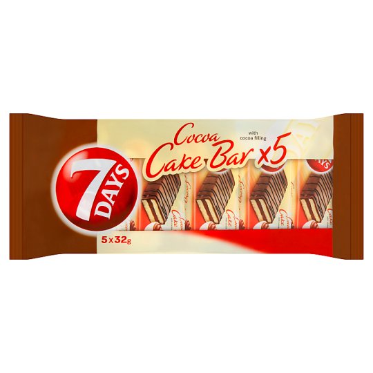 7 Days Cake bar s kakaovou náplňou s čokoládovou polevou 5 x 32 g