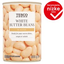 Tesco White Butter Beans in Water 400 g