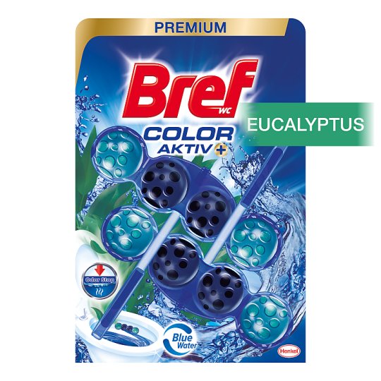 image 1 of Bref Color Aktiv Eucalyptus Solid Toilet Block 2 x 50 g