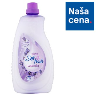 Tesco Soft & Fresh Lavender koncentrovaná aviváž 66 praní 2 l