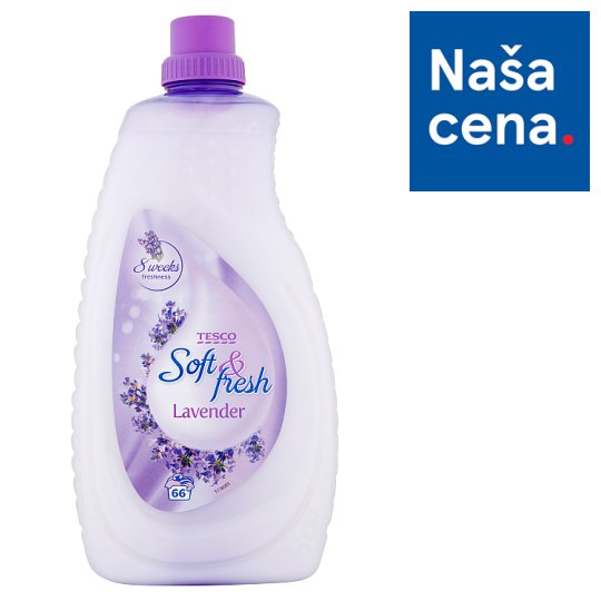 Tesco Soft & Fresh Lavender koncentrovaná aviváž 66 praní 2 l