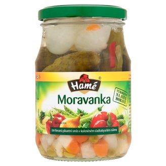Hamé Moravanka sterilizovaná pikantná zmes v korenenom sladkokyslom náleve 330 g