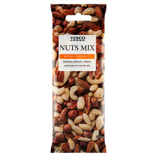 Tesco Zmes lúpaných suchých škrupinových plodov 100 g