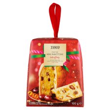 Tesco Festive Mini Panettone with Sultanas and Candied Citrus Fruit Peels 100 g