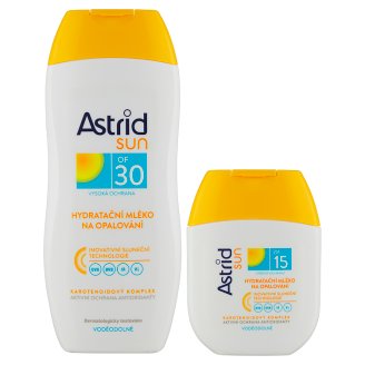 Astrid Sun Hydratačné mlieko na opaľovanie OF 30 200 ml + mlieko na opaľovanie OF 15 80 ml