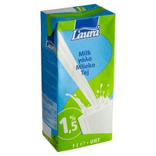 Laura Trvanlivé polotučné mlieko 1,5% 1 l