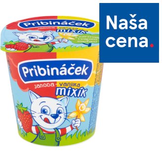 Pribináček Mixík jahoda-vanilka 125 g