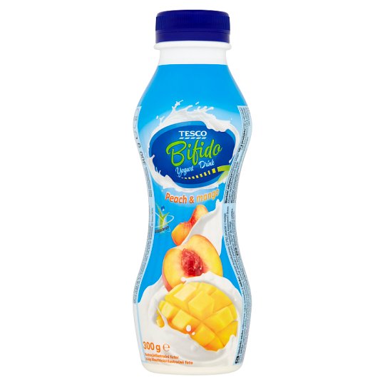 Tesco Bifido Jogurtový nápoj s príchuťou broskýň a manga 300 g