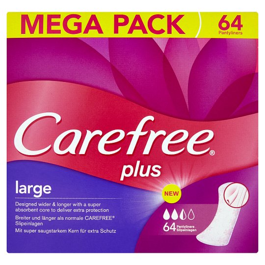 Carefree Plus Large slipové vložky 64 ks