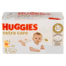 Huggies Extra Care Diapers Size 3, Children 6-10 kg 40 pcs