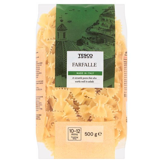 Tesco Farfalle Dried Egg-Free Semolina Pasta 500 g
