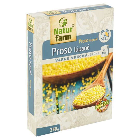 Natur Farm Proso lúpané varné vrecká 2 x 125 g