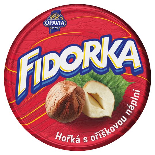 Opavia Fidorka Horká s orieškovou náplňou 30 g