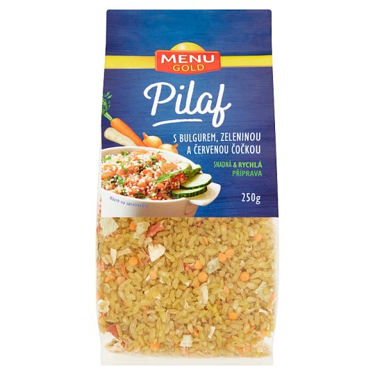 Menu Gold Pilaf s bulgurom, zeleninou a červenou šošovicou 250 g