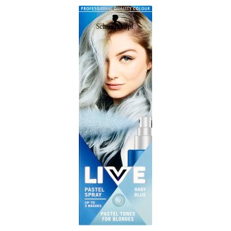 Schwarzkopf Live Pastel Spray zmývateľná farba Baby Blue 125 ml