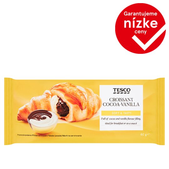 Tesco Croissant Cocoa-Vanilla 60 g
