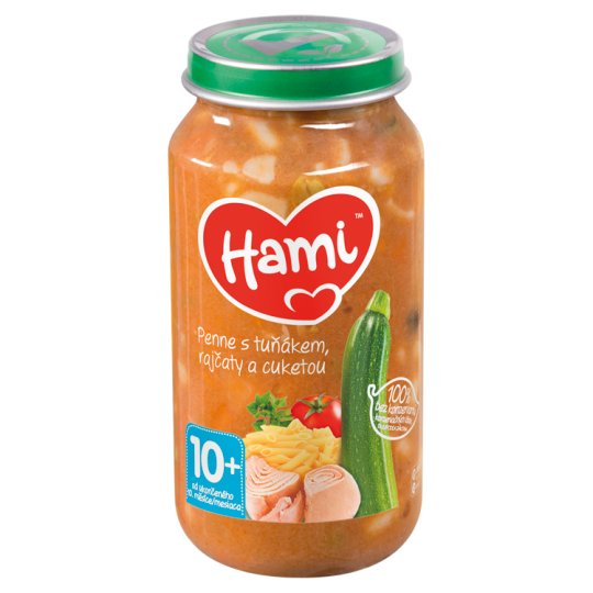 HAMI príkrm Penne s tuniakom, paradajkami a cuketou 250 g