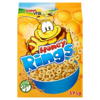 Bona Vita Honey Rings medové cereálne krúžky 375 g