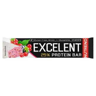 Nutrend Excelent Protein Bar príchuť čierna ríbezľa s brusnicami 85 g
