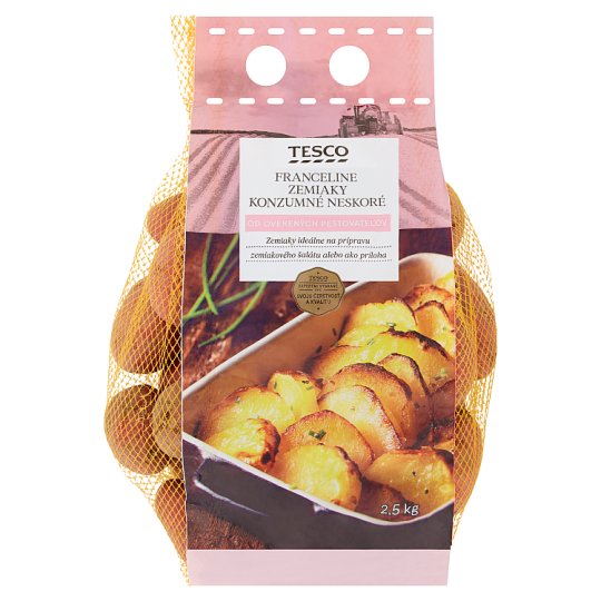 Tesco Franceline zemiaky konzumné neskoré 2,5 kg