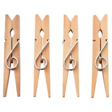 Tesco Wooden Pegs 24 pcs