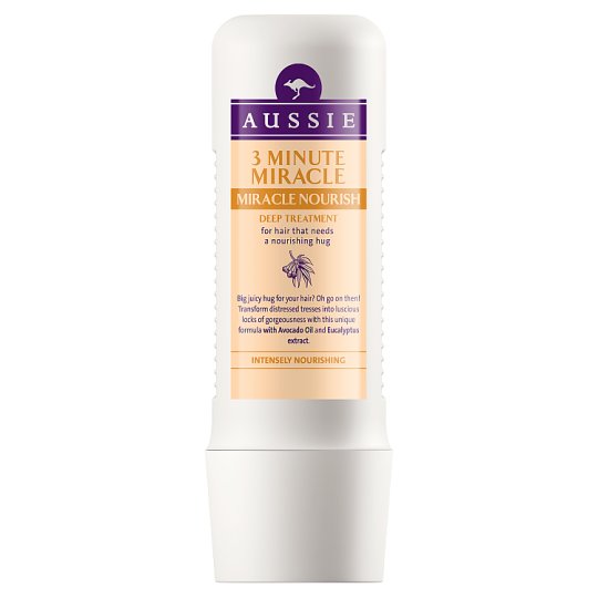 Aussie Miracle Nourish 3 Minute Miracle Prípravok Na Intenzívnu Starostlivosť O Dlhé Vlasy 250 ml