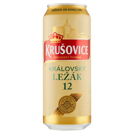 Krušovice Královská 12 pivo svetlý ležiak 0,5 l
