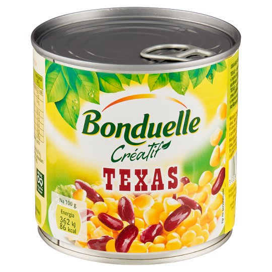 Bonduelle Créatif Texas Vegetable Mixture Vacuumed in Mild Brine 340 g