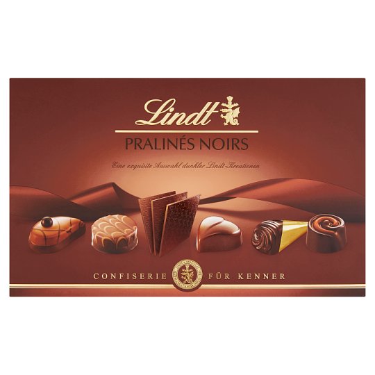 Lindt Pralinés Noir zmes čokoládových bonbónov z horkej a mliečnej čokolády 200 g