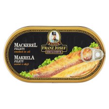 Franz Josef Kaiser Mackerel Fillets Smoked in Oil 170 g