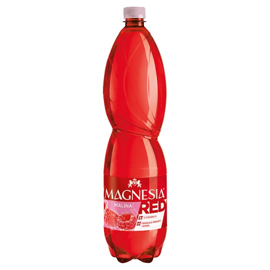 Magnesia Red Minerálna voda s príchuťou maliny sýtená 1,5 l