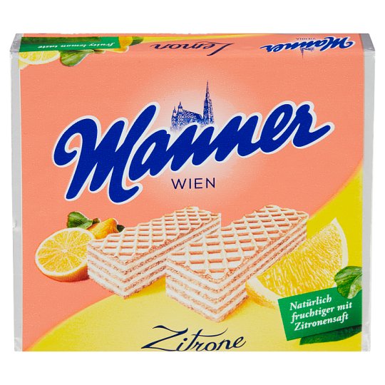 Manner Chrumkavé oplátky plnené citrónovou náplňou 75 g