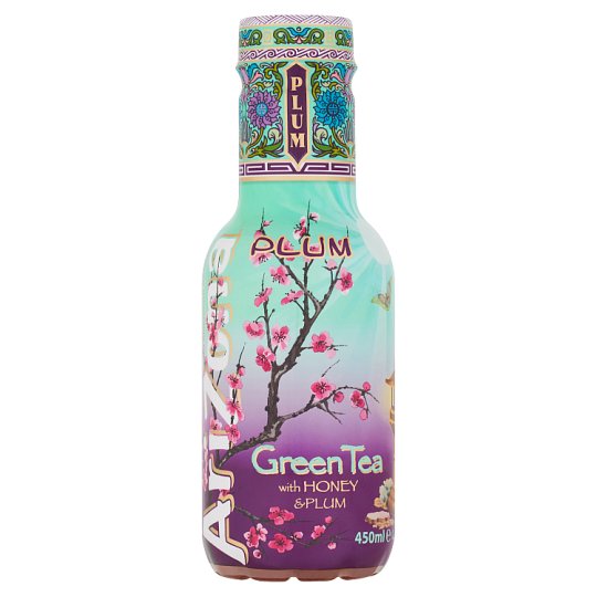 Arizona Green Tea Honey & Plum nealkoholický ochutený nápoj 450 ml