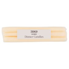 Tesco Home Ivory Dinner Candles 6 x 58 g