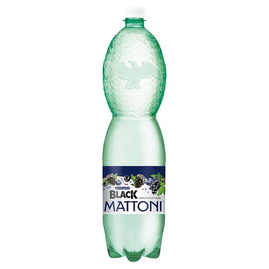 Mattoni Black s príchuťou čiernych plodov jemne perlivá 1,5 l